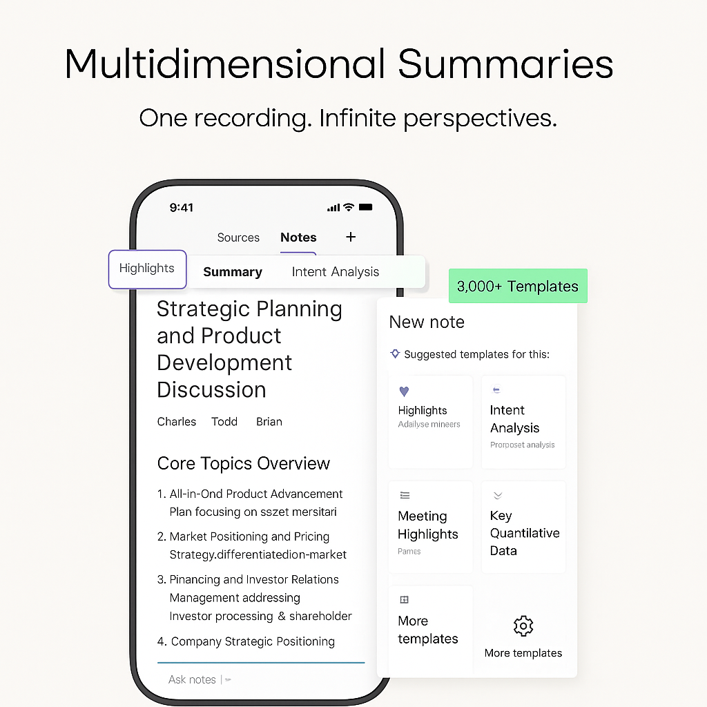 PLAUD AI Smart Voice Recorder – Auto Transcribe & Summarize | 112 Languages | App Controlled | 64GB Note-Taking Recorder